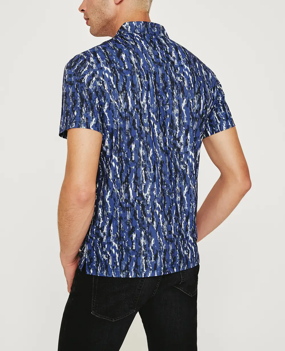 Men's Self Collar Performance Knit Polo Shirt