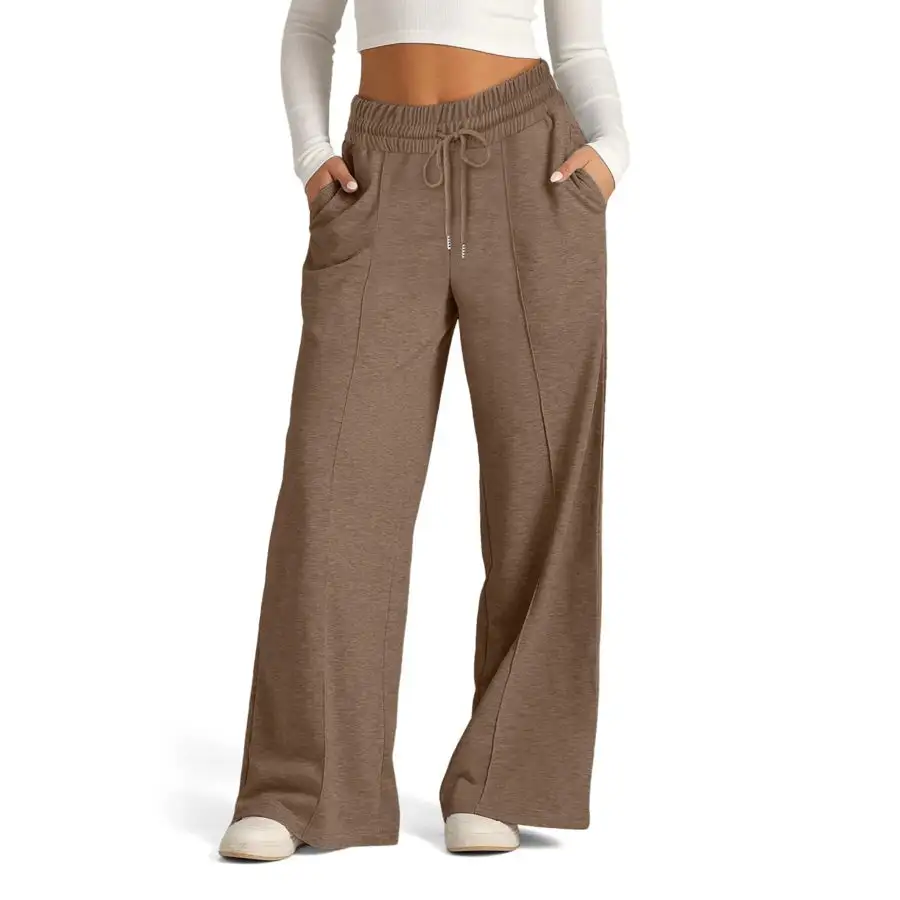 Full Size Drawstring Relaxed Fit Wide Leg Pants Plus Size
