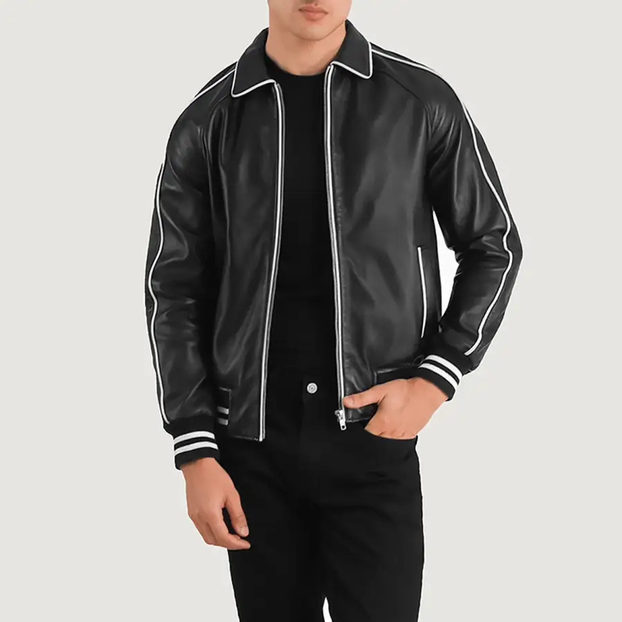 Men's Leather Varsity Jacket