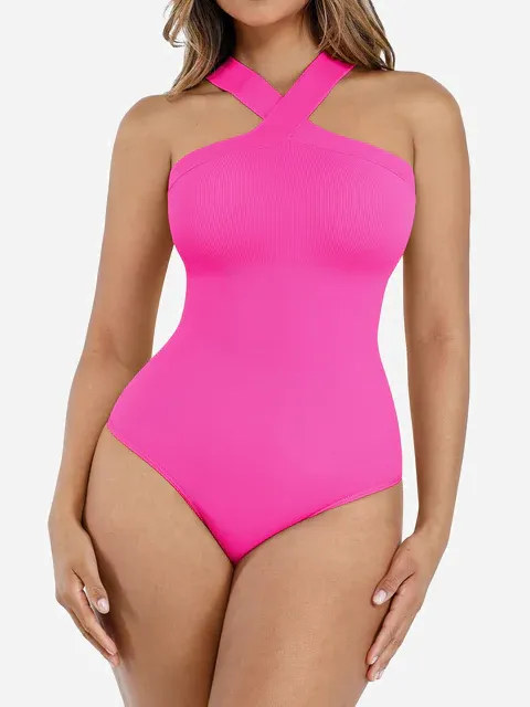 Seamless Cross Back Shaping Bodysuit