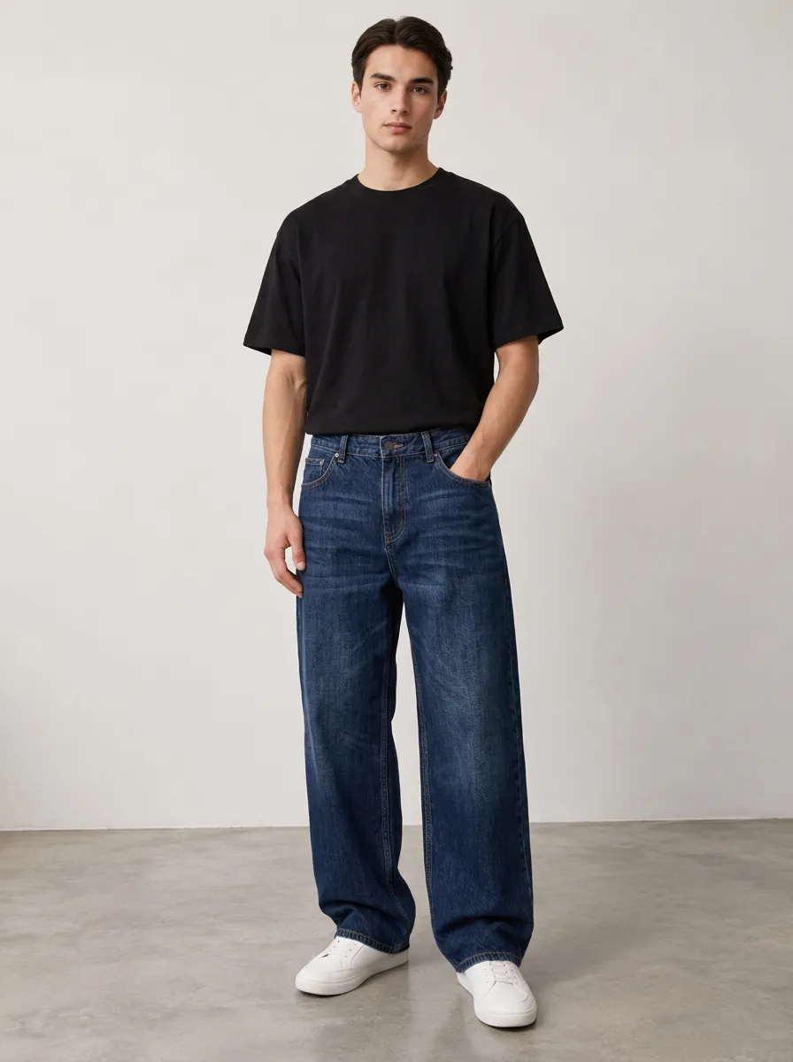 Weekend Ready Straight Fit Relaxed Fit Men's Essential Denim Jeans