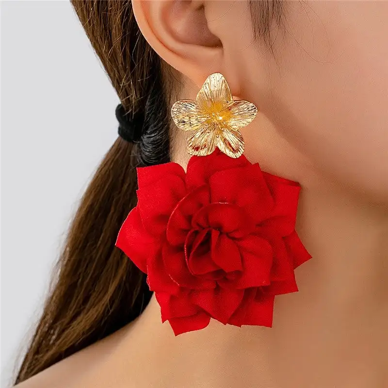 Classic Floral Statement Earrings