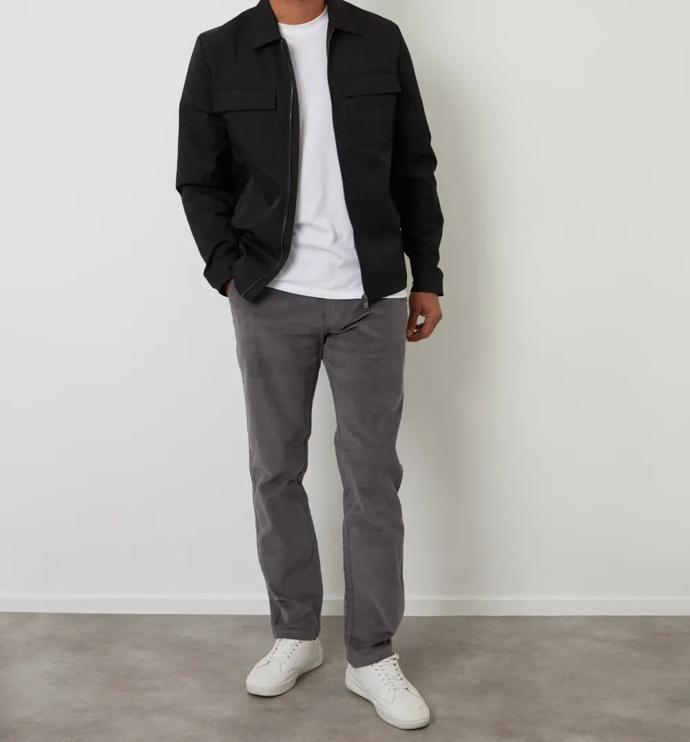 Men's Black Lightweight Zip Jacket