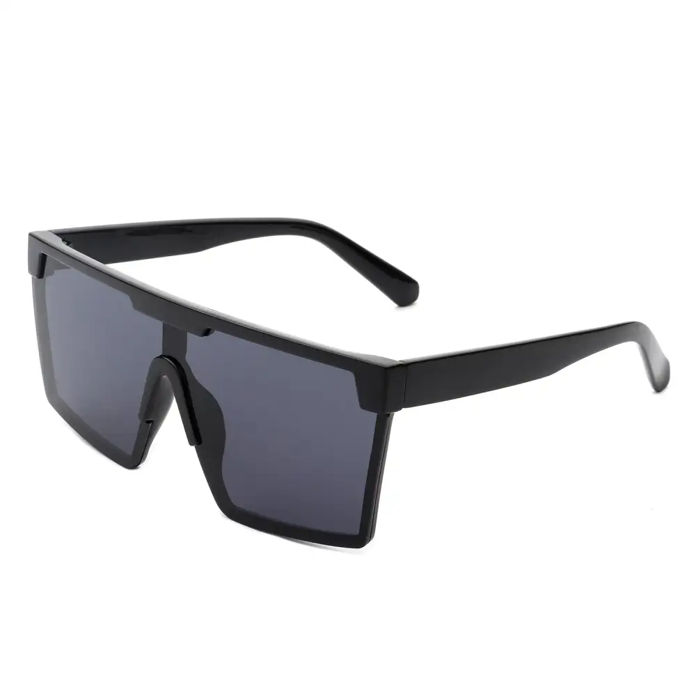 Narrow Square Flat Top Frame Sunglasses