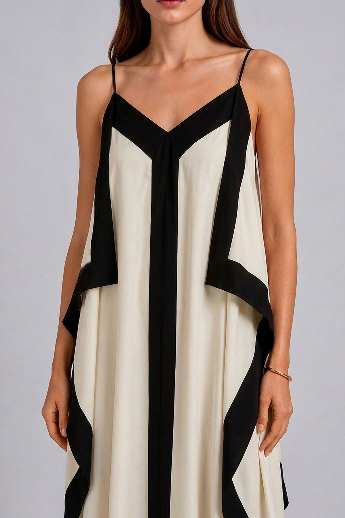 Spaghetti Strap Asymmetrical Mini Dress
