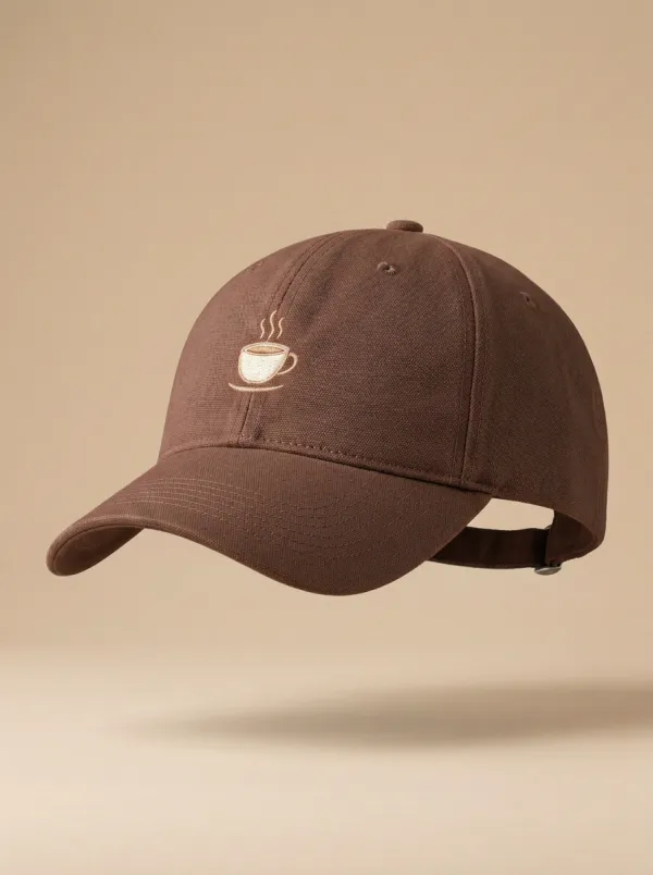 Relaxed Coffee-Lover Embroidered Minimal Unisex Baseball Cap