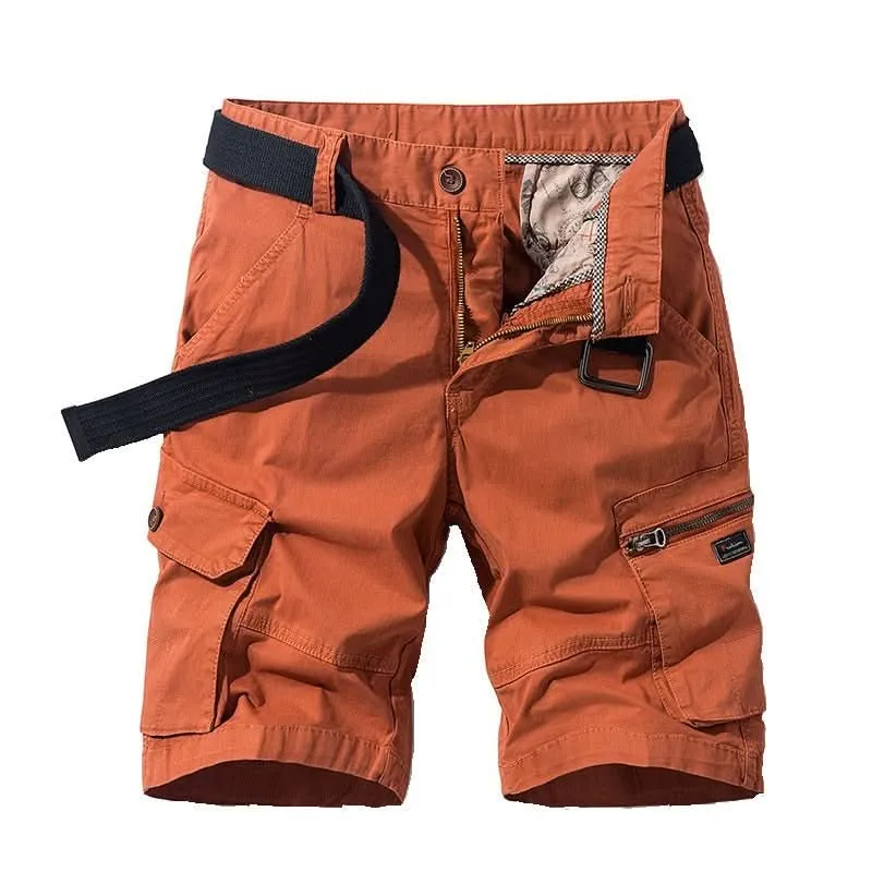 Men's Regular Fit Lightweight Woven Cargo Shorts for Daily Wear