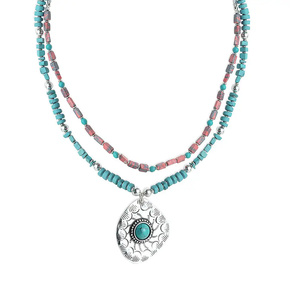 Beaded Accent Artisan Inspired Necklace