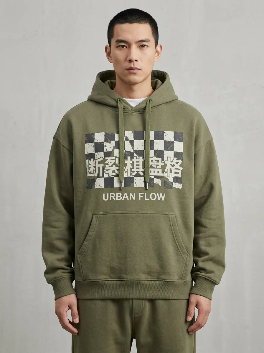 Everyday Checkered Men's Graphic Hoodie