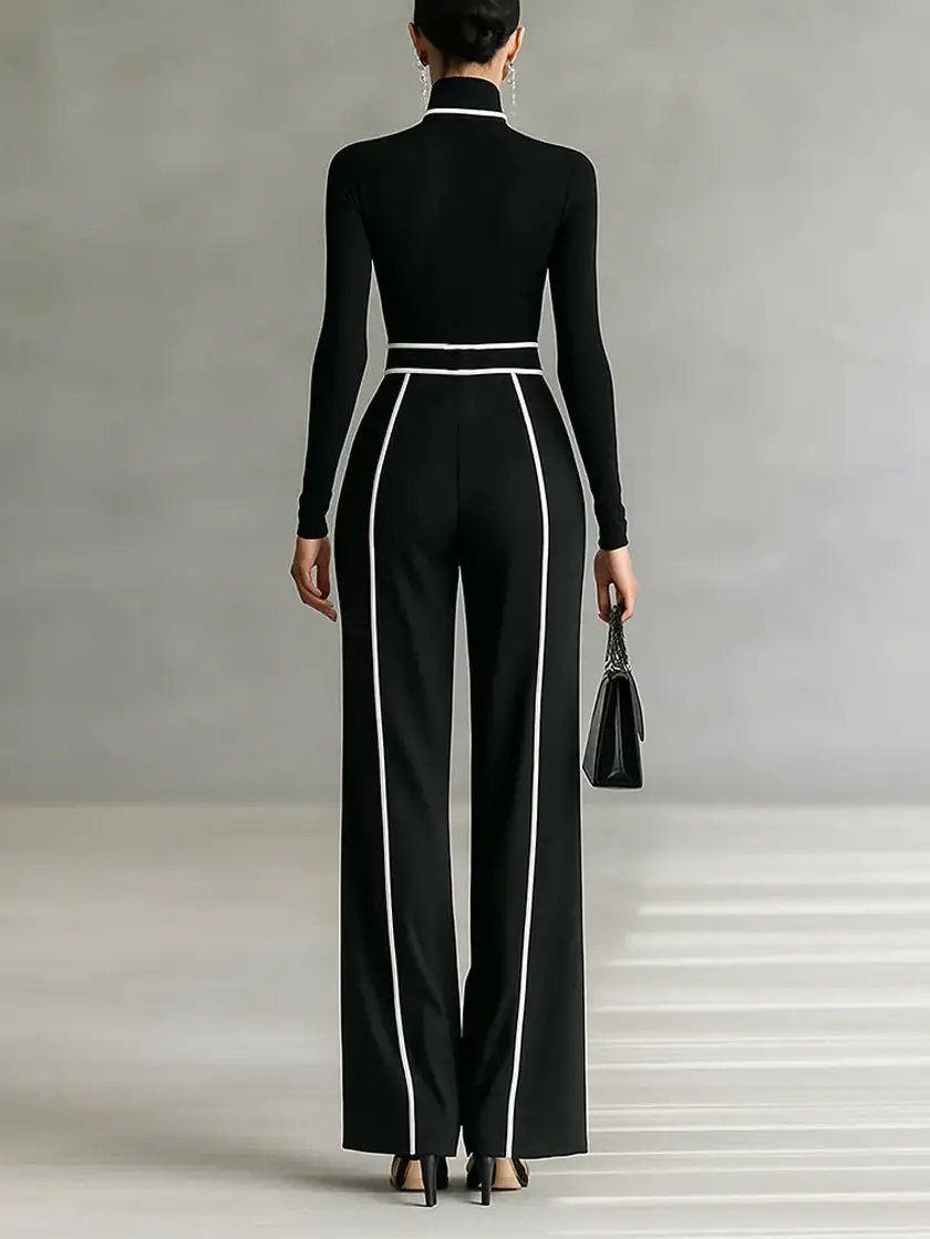 Flowing Wide Leg Jumpsuit