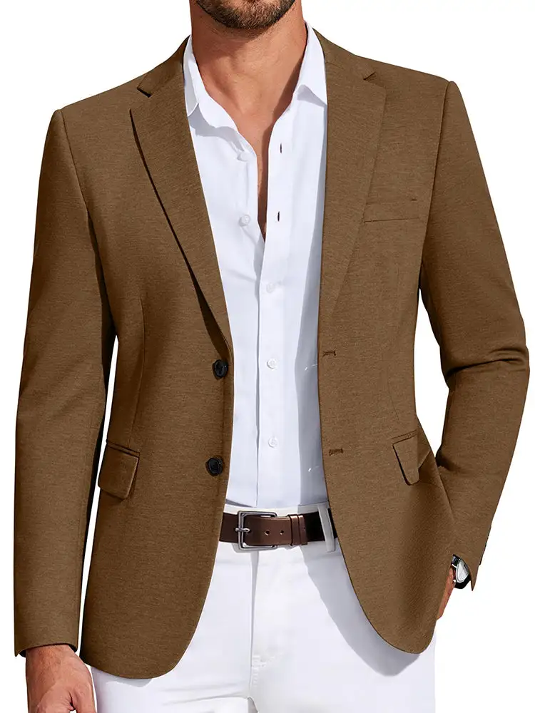 Business Casual Two Buttons Suit Jacket Blazer
