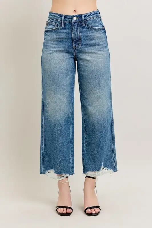 Crop Wide Leg Jeans