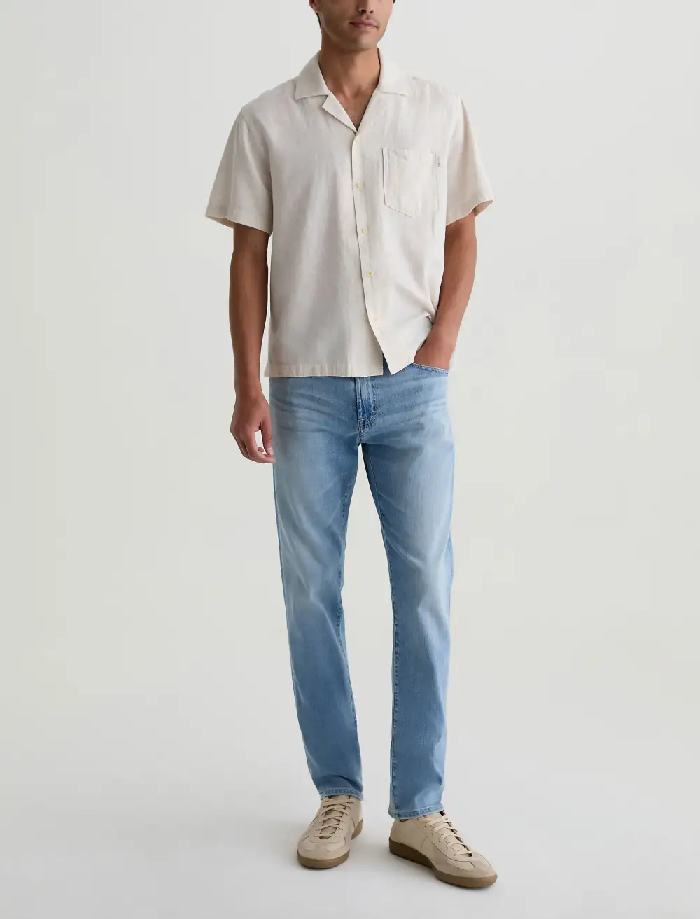 Men's Modern Slim Nylon Blend Jeans