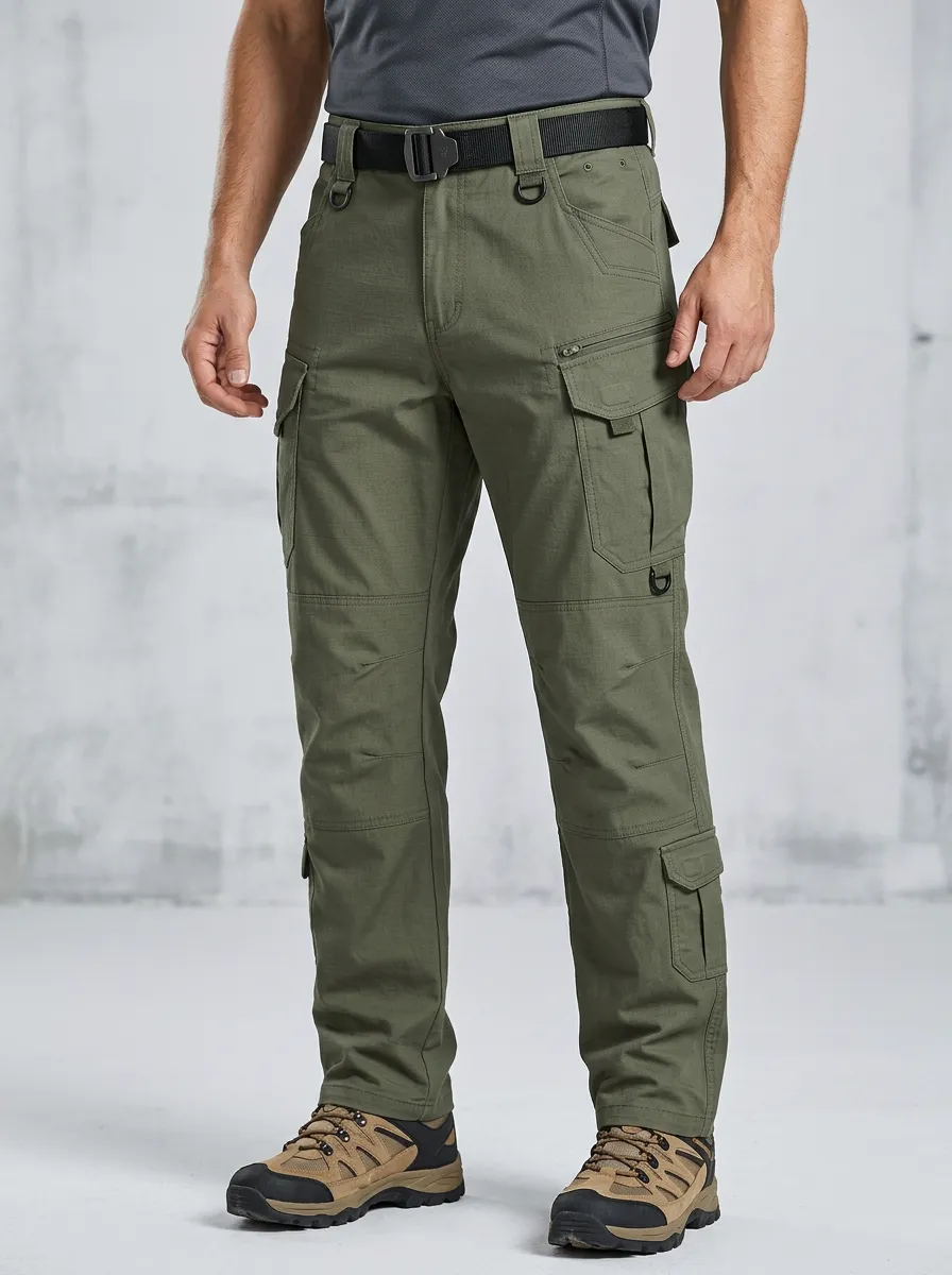 Classic Tailored-Look Men's Multi-Pocket Waterproof Tactical Cargo Pants