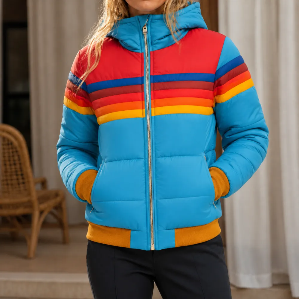 Striped Hooded Jacket