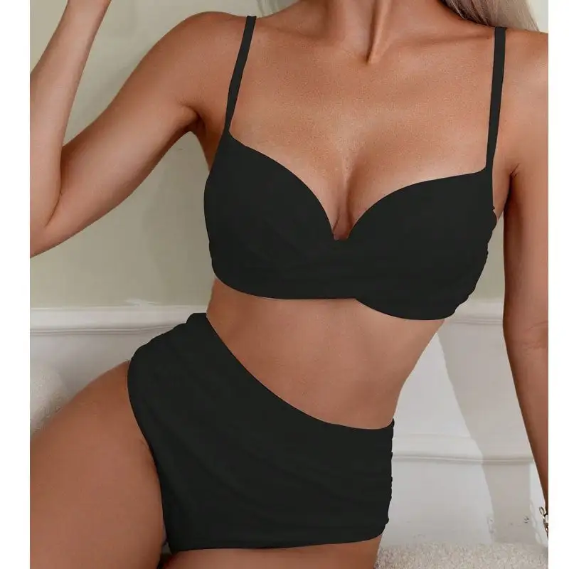 Structured High Waist Bikini Set