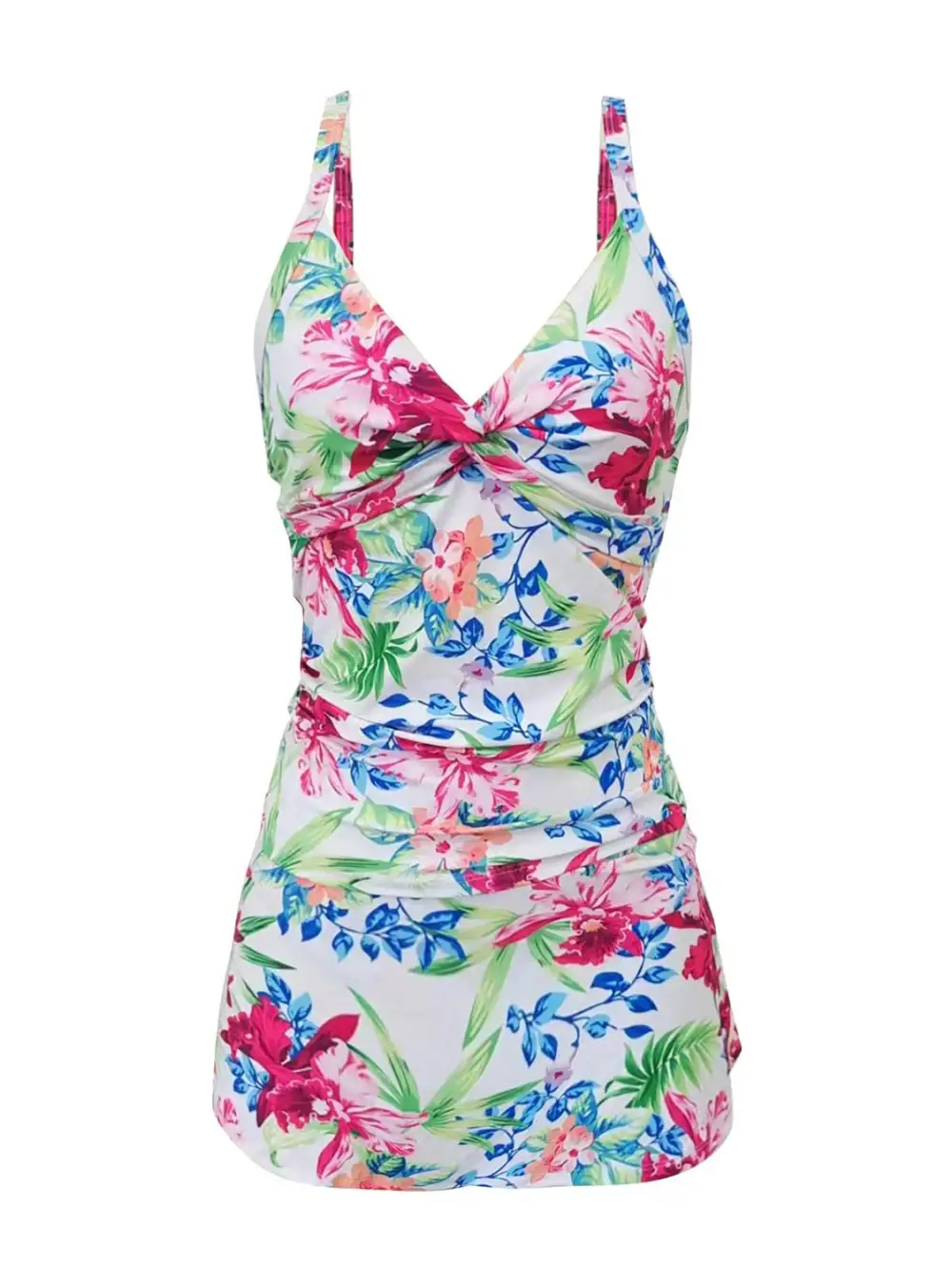 Printed Spaghetti Strap Top Swim Dress Accessory