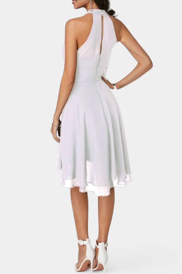 Chiffon Ruffled Casual Dress
