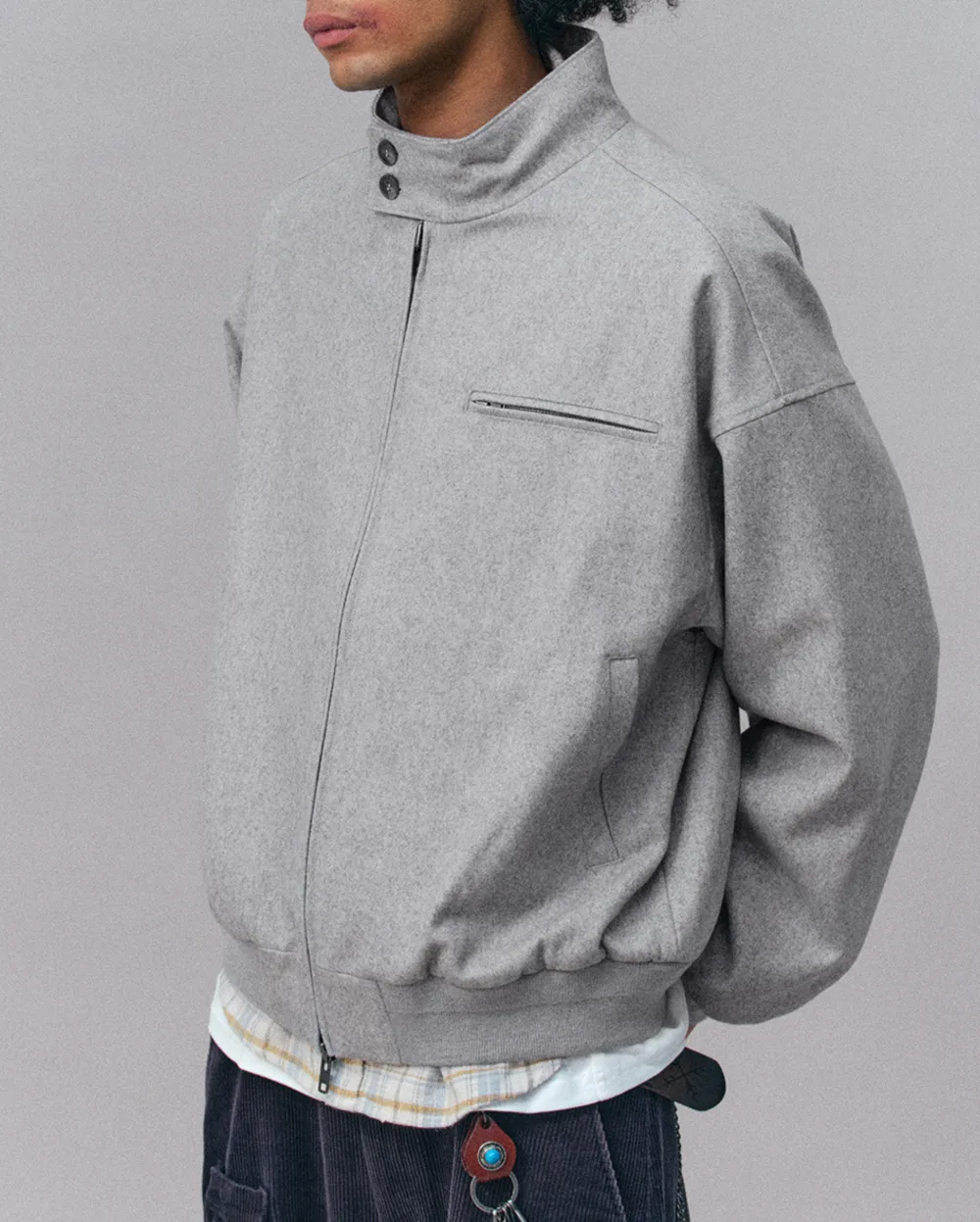 Wind Resistant Stand Collar Outdoor Utility Jacket