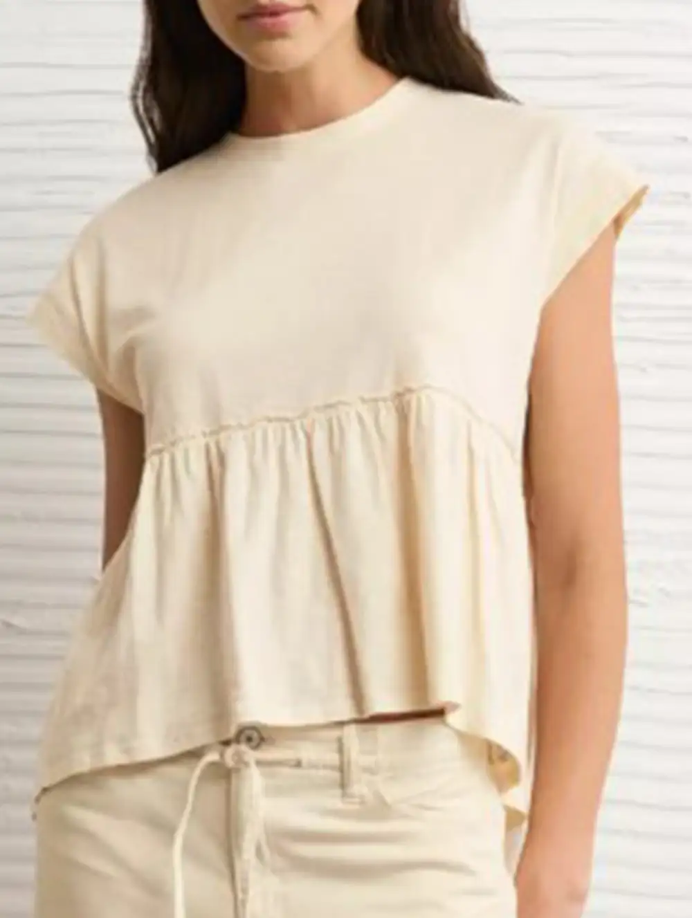 Back Tie Babydoll Top