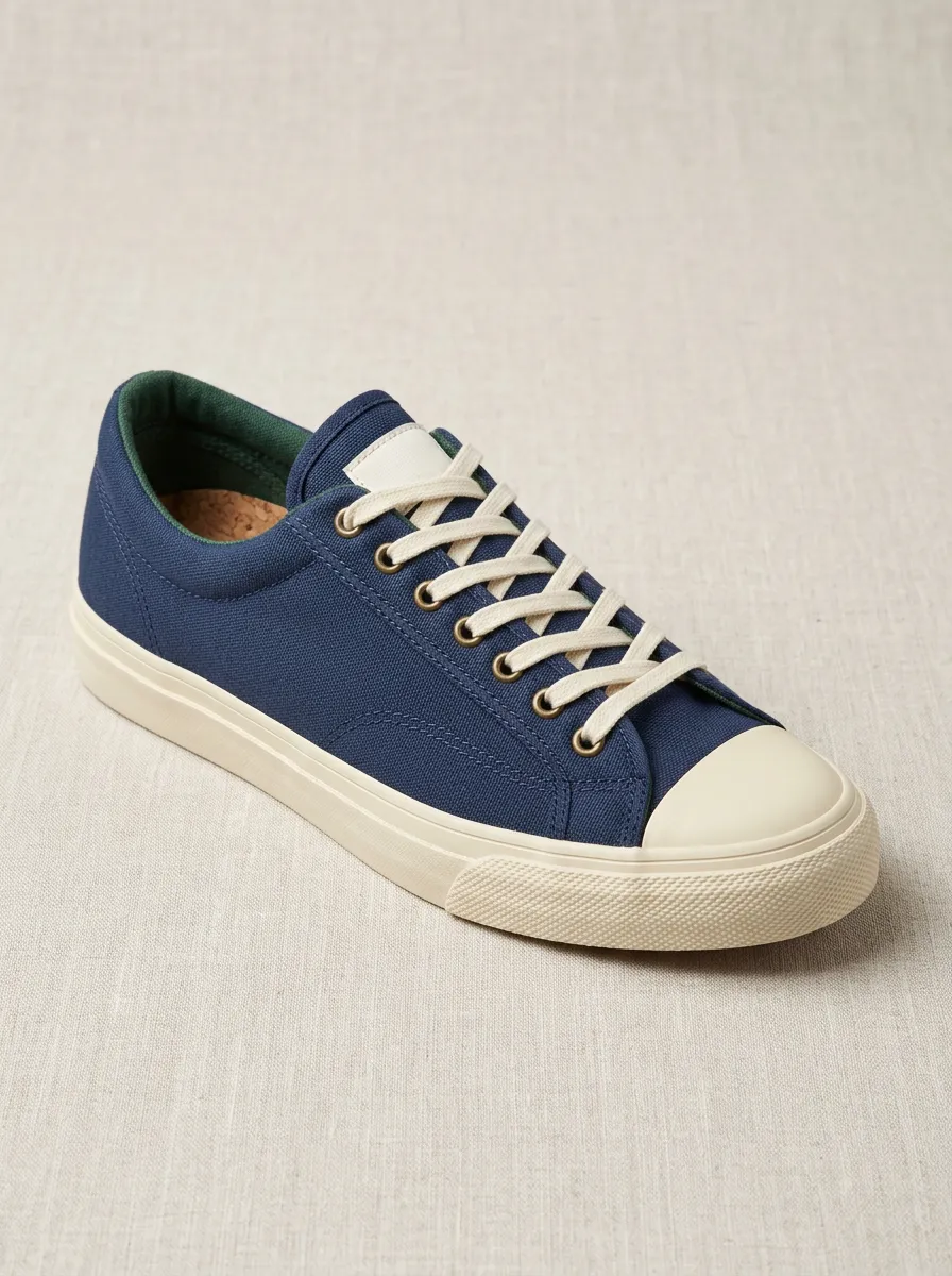 Casual Cork Insole Graphic Daily Wear Men's Canvas Shoes