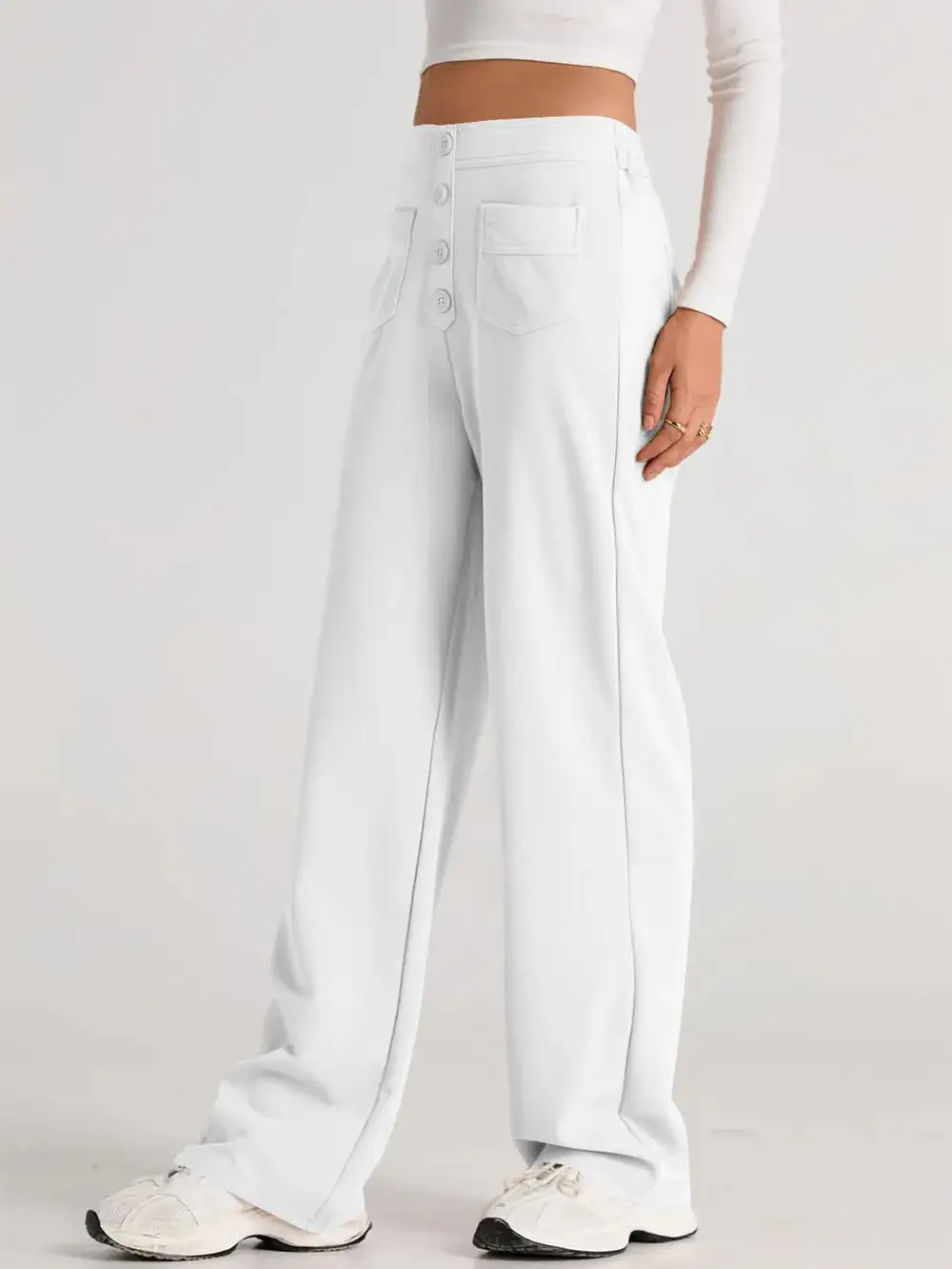 Wide Leg Comfort Fit Pants