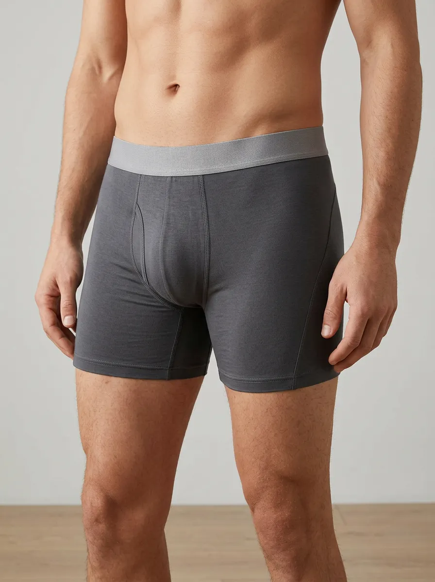 Dynamic Waistband-Detail Edit Men's Boxer Briefs