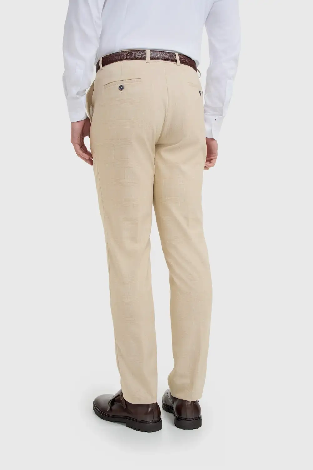pants Beige Check