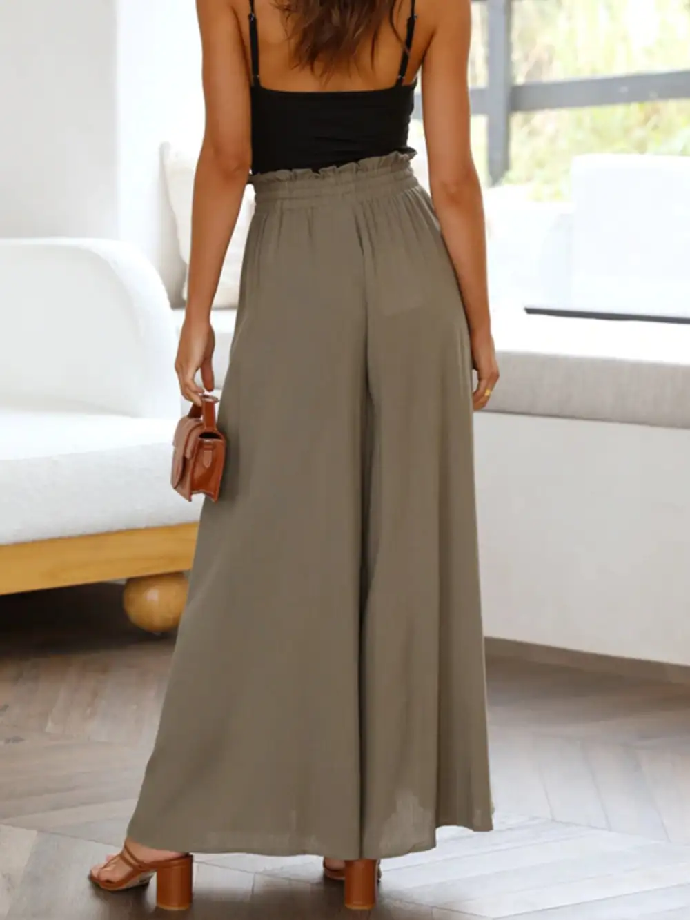Wide Leg Pocket Pants