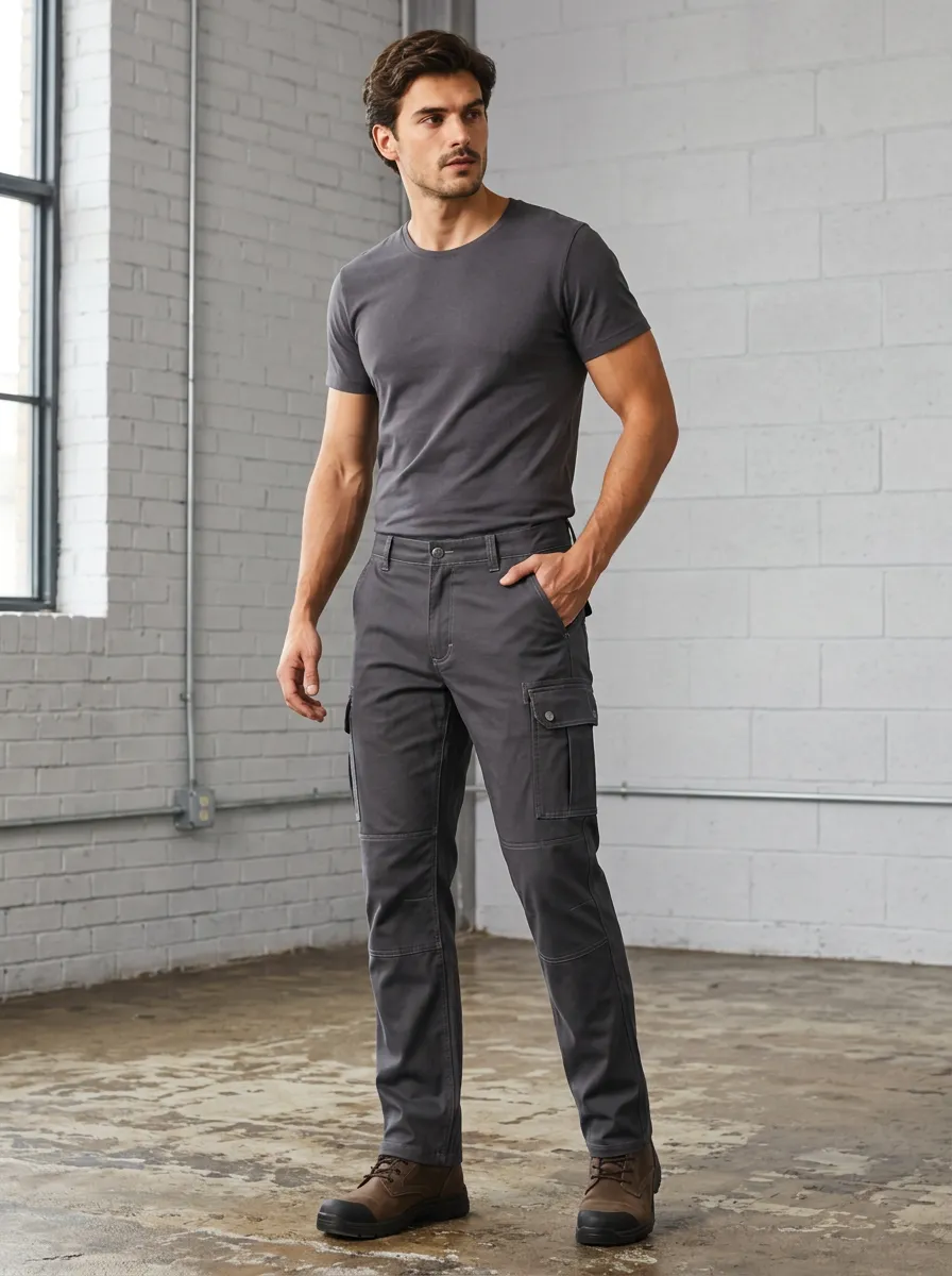 Men's Tactical Utility Dark Grey Cargo Pants