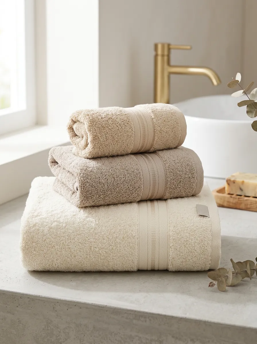 Classic Cotton Bath Towel Trio