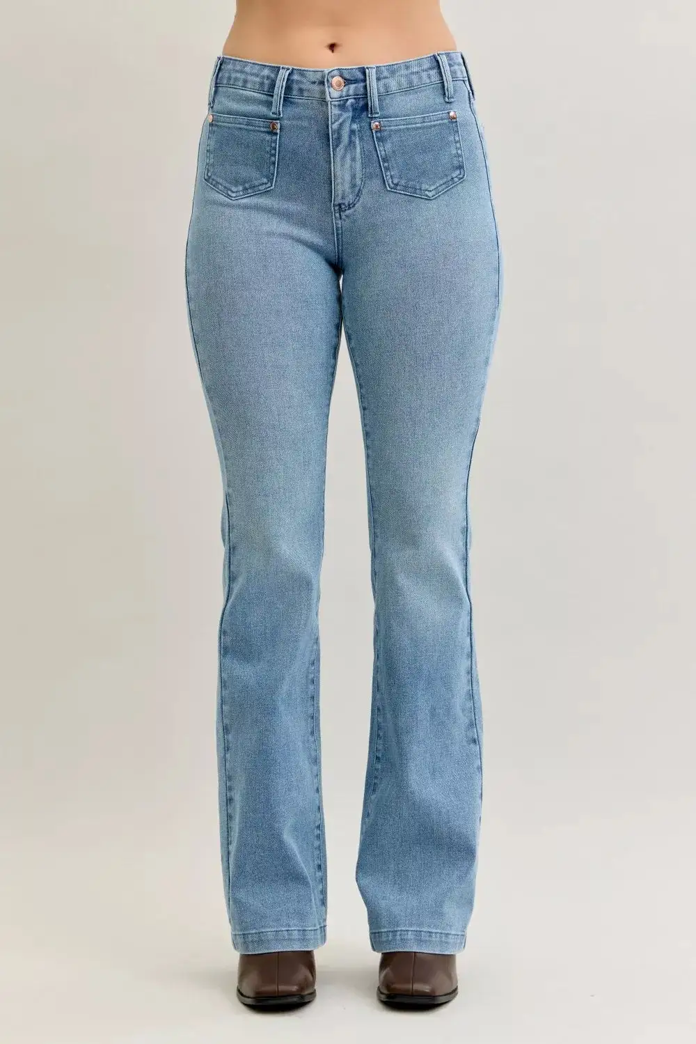 Mid Rise Bootcut Jeans