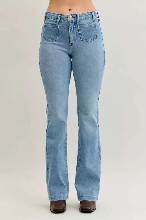 Mid Rise Bootcut Jeans