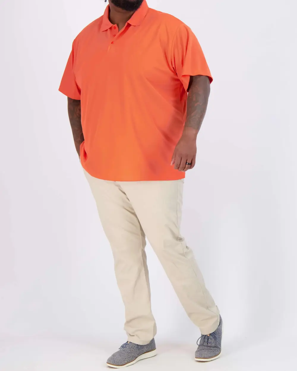 Men's Quick-Dry Short Sleeve Athletic Performance Polo Shirt (Available In Big & Tall)