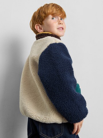 1-9yrs | Colour Block Borg Jacket detail 1