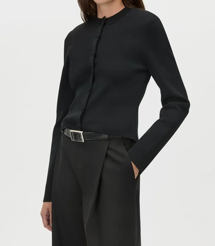 Black Knit Cardigan