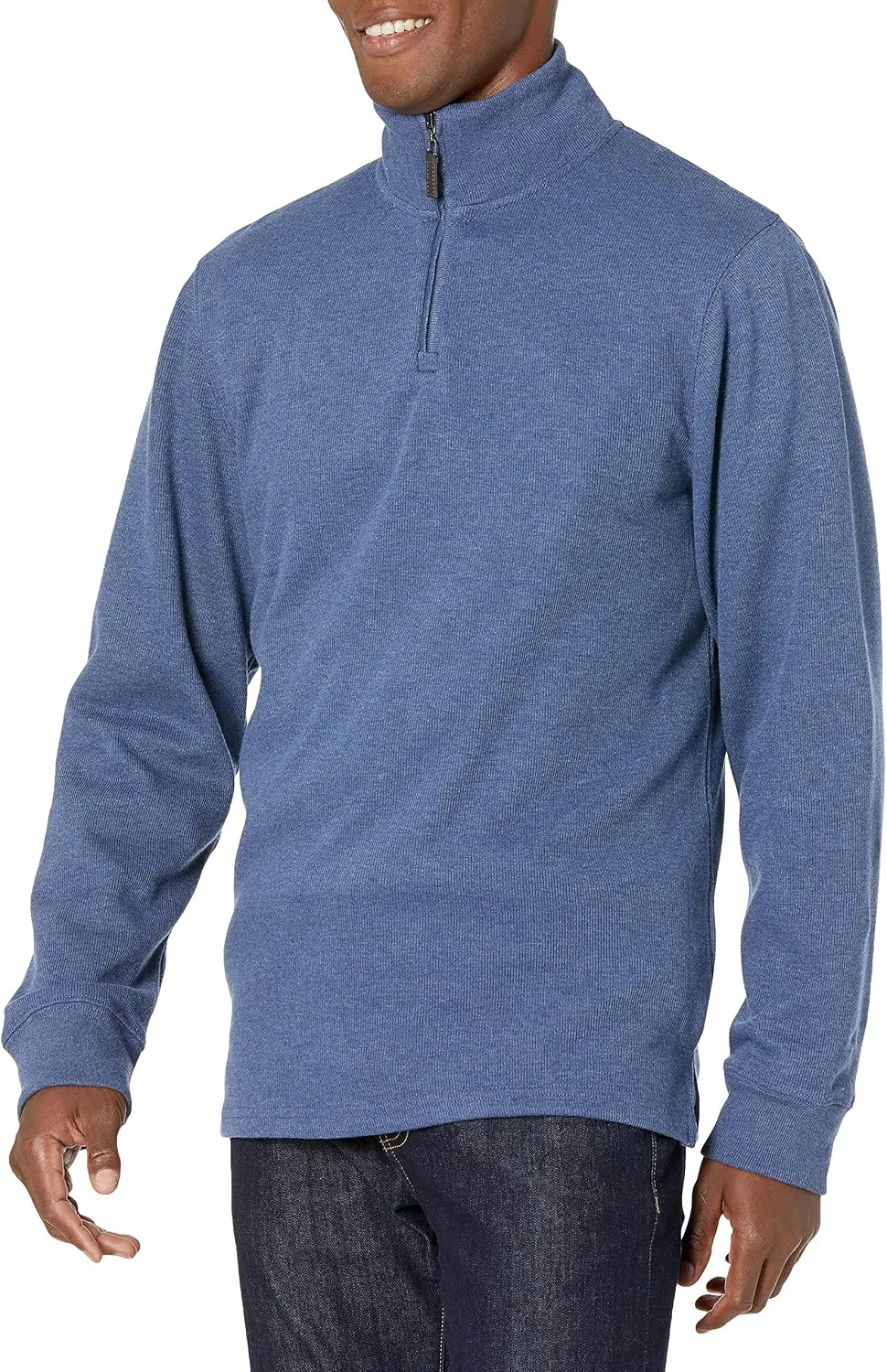 Amazon Essentials Men's Quarter-Zip French Rib Mock Neck Sweater, Casual Wear