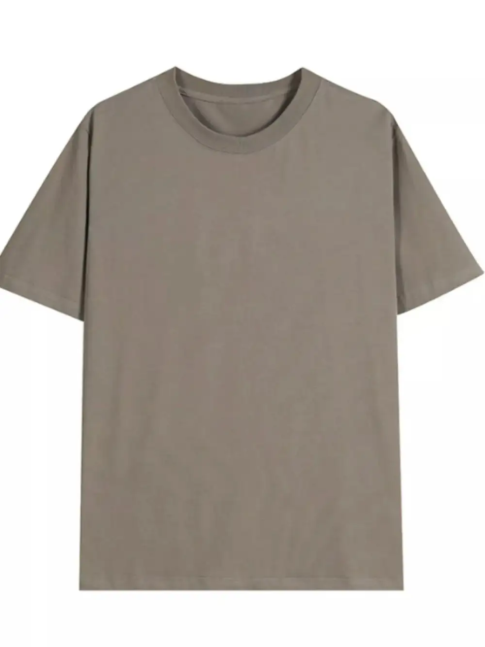 Minimal Round Neck Short Sleeve T-Shirt