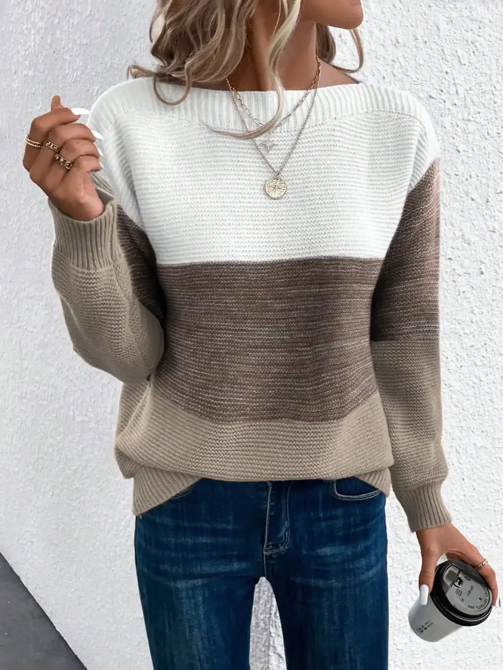 Relaxed Gradient Sweater