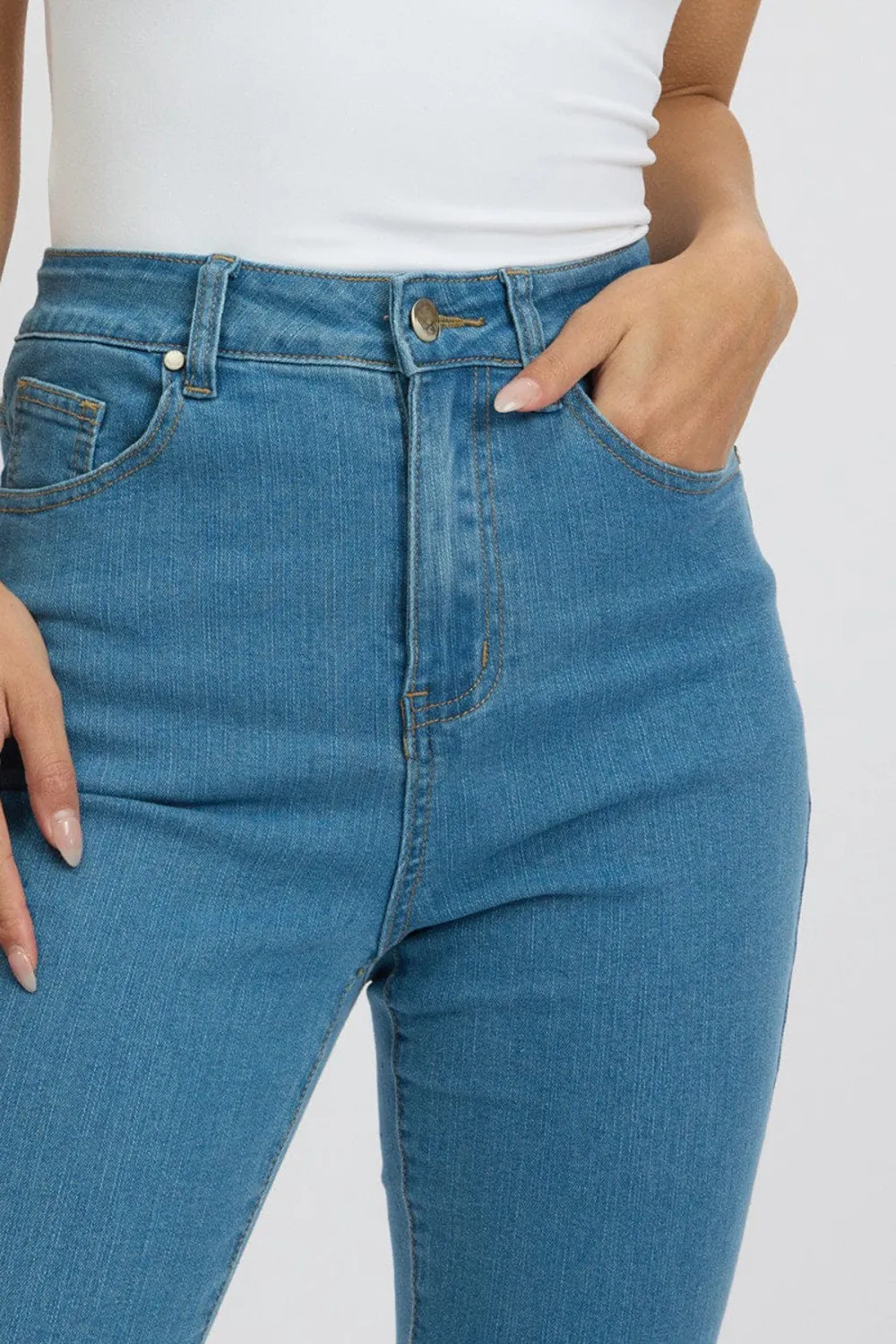 Denim Skinny Jean High Rise