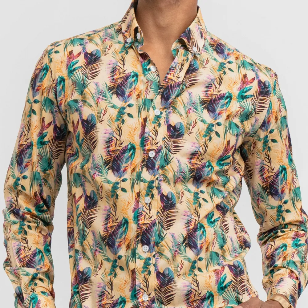 Button Down Slim Fit Cotton Casual Shirt