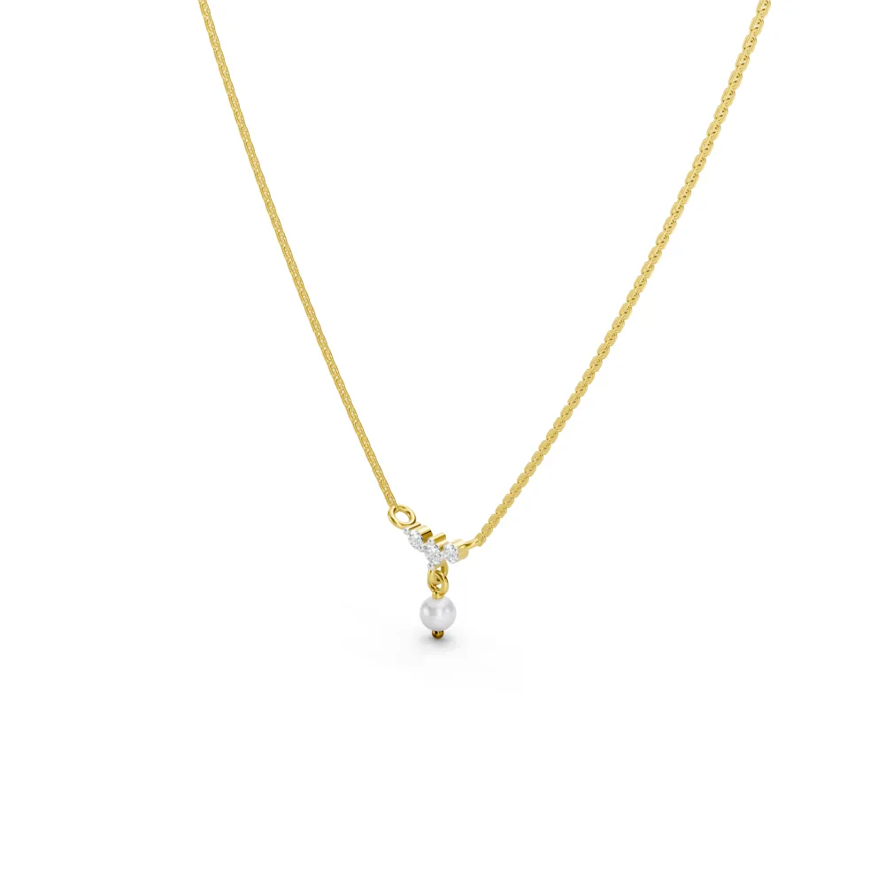 Pearl Geometric Necklace