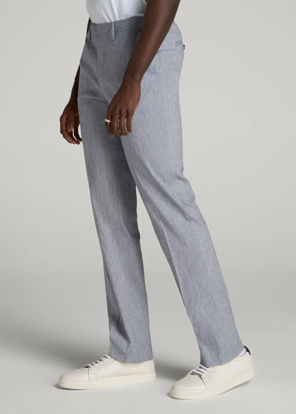 Men's Tapered Dress Linen Pants