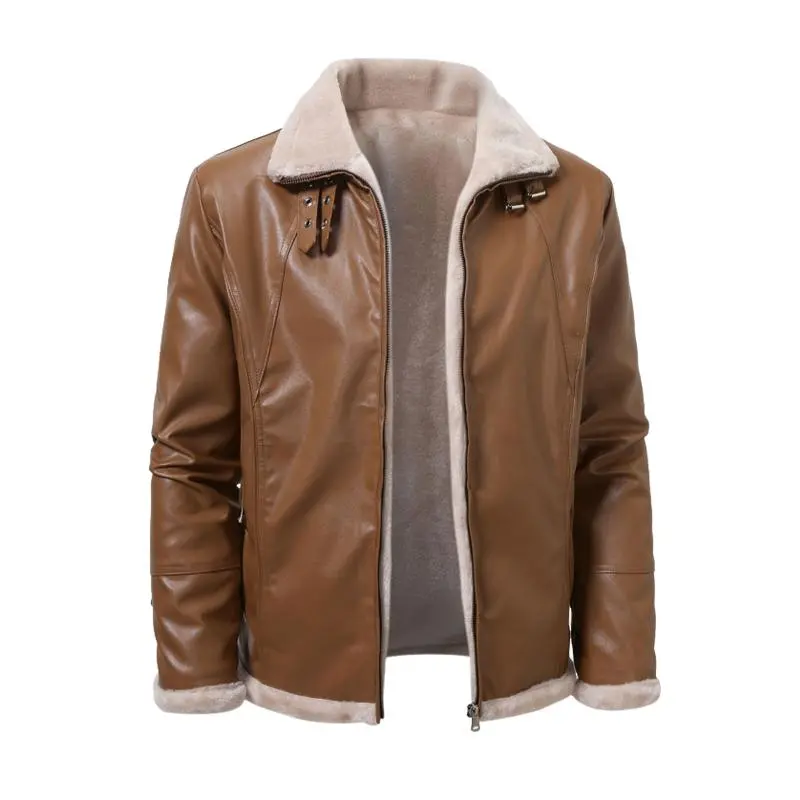 Tailored Zip Leather Jacket
