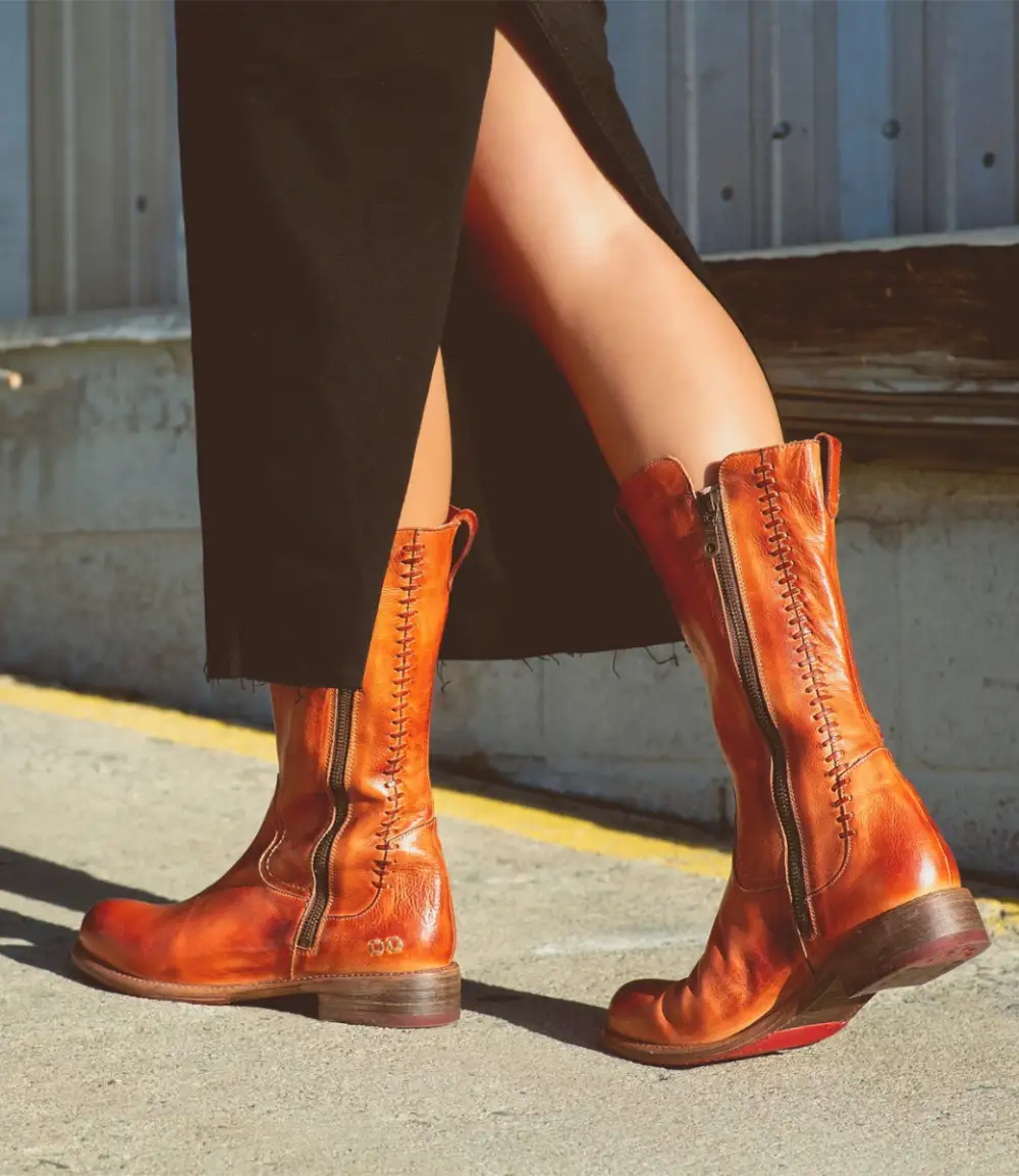 Pull-Tab Refined Tall Boots