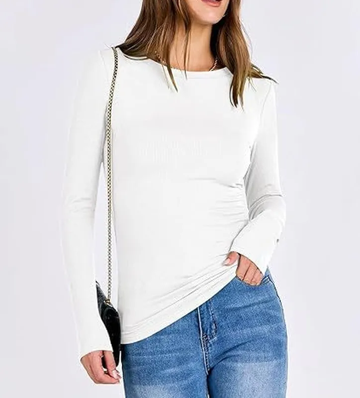Women's Ribbed Long Sleeve Top