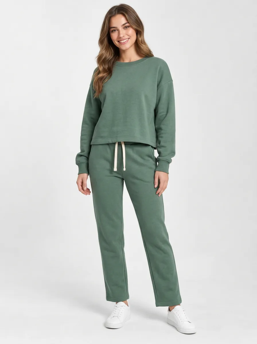 Women's Relaxed Fleece Sweatpants Set