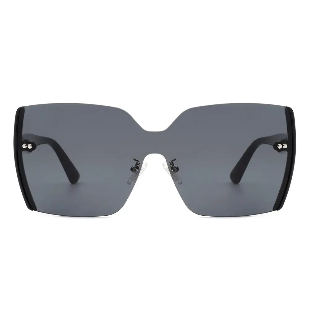 Woven Square Frame Sunglasses