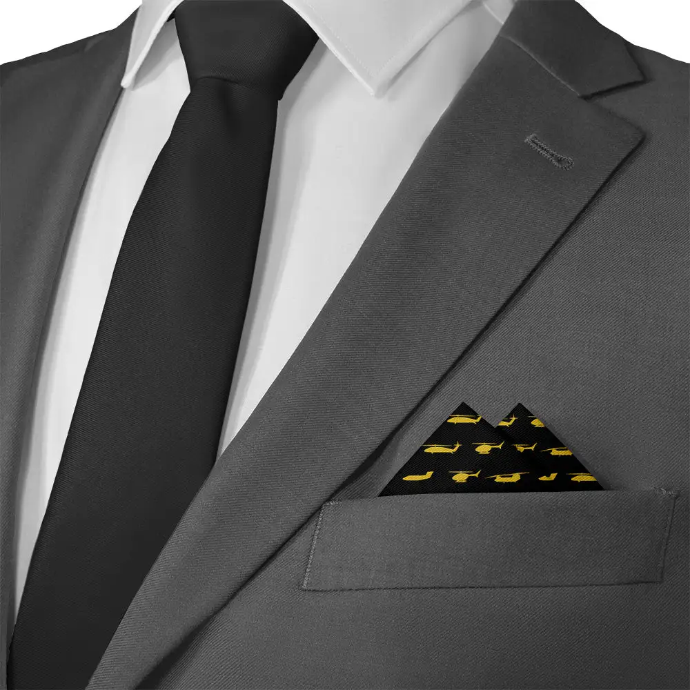 Graceful Polished Military Motif Pocket Square