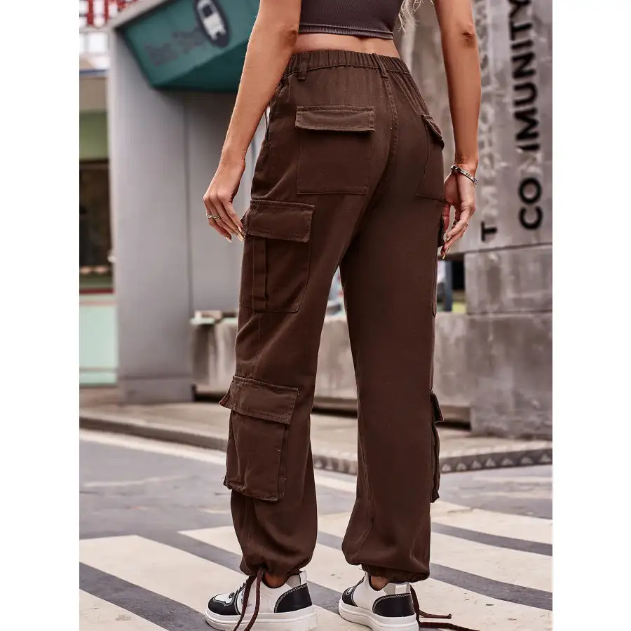 Casual Wide Leg Cargo Jeans Jeans